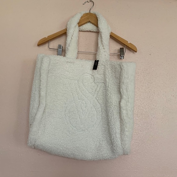 Victoria's Secret Handbags - Victoria’s Secret Teddy Tote Bag White